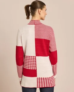 Longcardigan aufwendiges Jacquardmuster