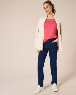Longcardigan aus Ottoman-Jersey