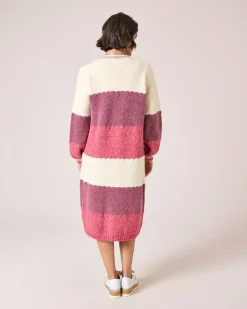 Long-Cardigan in offener Form