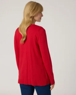 Longcardigan mit Taschen