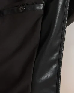 Longjacke aus Lederimitat