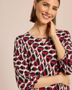 Longshirt mit Grafikdruck