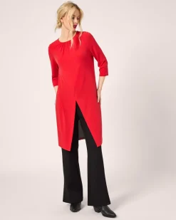 Longshirt mit Schlitz