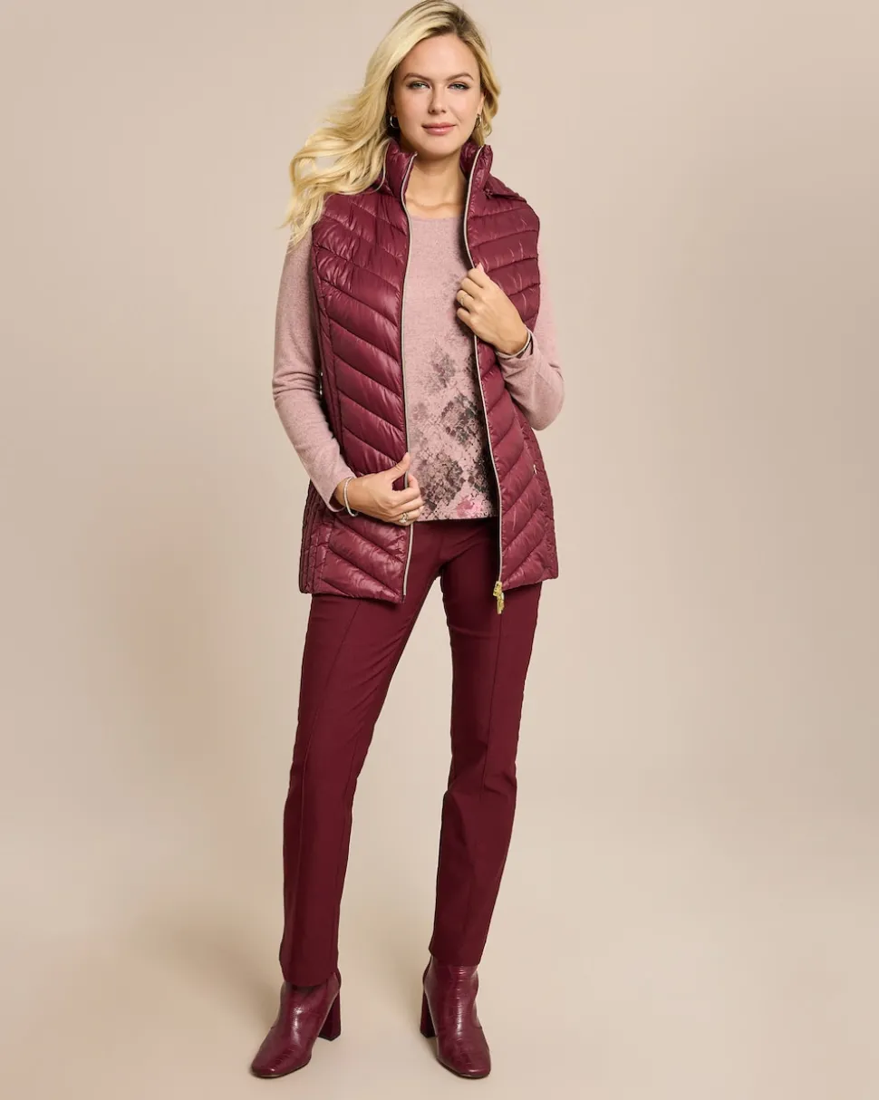 Longweste Light Stehkragen & Kapuze