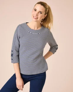 Lux Ottoman Sweater mit Streifen