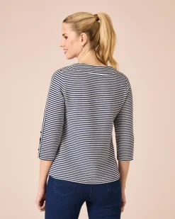 Lux Ottoman Sweater mit Streifen