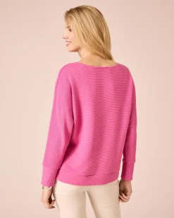 Lux Sweater mit Fledermaus-Ärmel