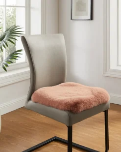 Luxus Hochflor Fell-Optik Sitzkissen, 2 Stk.