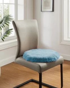 Luxus Hochflor Fell-Optik Sitzkissen, 2 Stk.