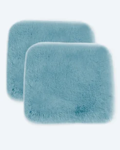 Luxus Hochflor Fell-Optik Sitzkissen, 2 Stk.