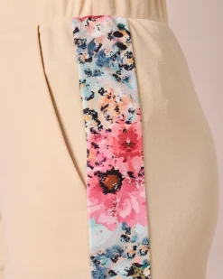 Marlenehose mit bedrucktem Streifen