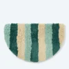 Mega Flausch Jacquard Badematte "Streifen"