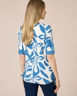 Midi-Shirt mit seitlichen Kordeln