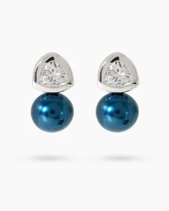 Ohrclipstecker mit MK-Perle 12 mm & Zirkonia