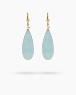 Ohrhänger mit Milky Aquamarin