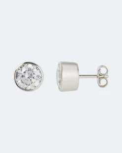 Ohrstecker-Set mit Zirkonia, 2 Paar