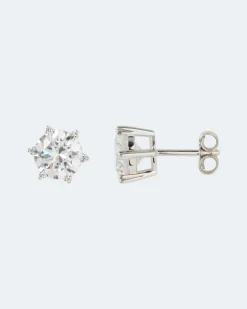 Ohrstecker-Set mit Zirkonia, 2 Paar
