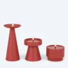 3 Outdoor Formkerzen