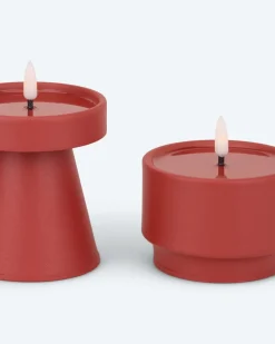 3 Outdoor Formkerzen