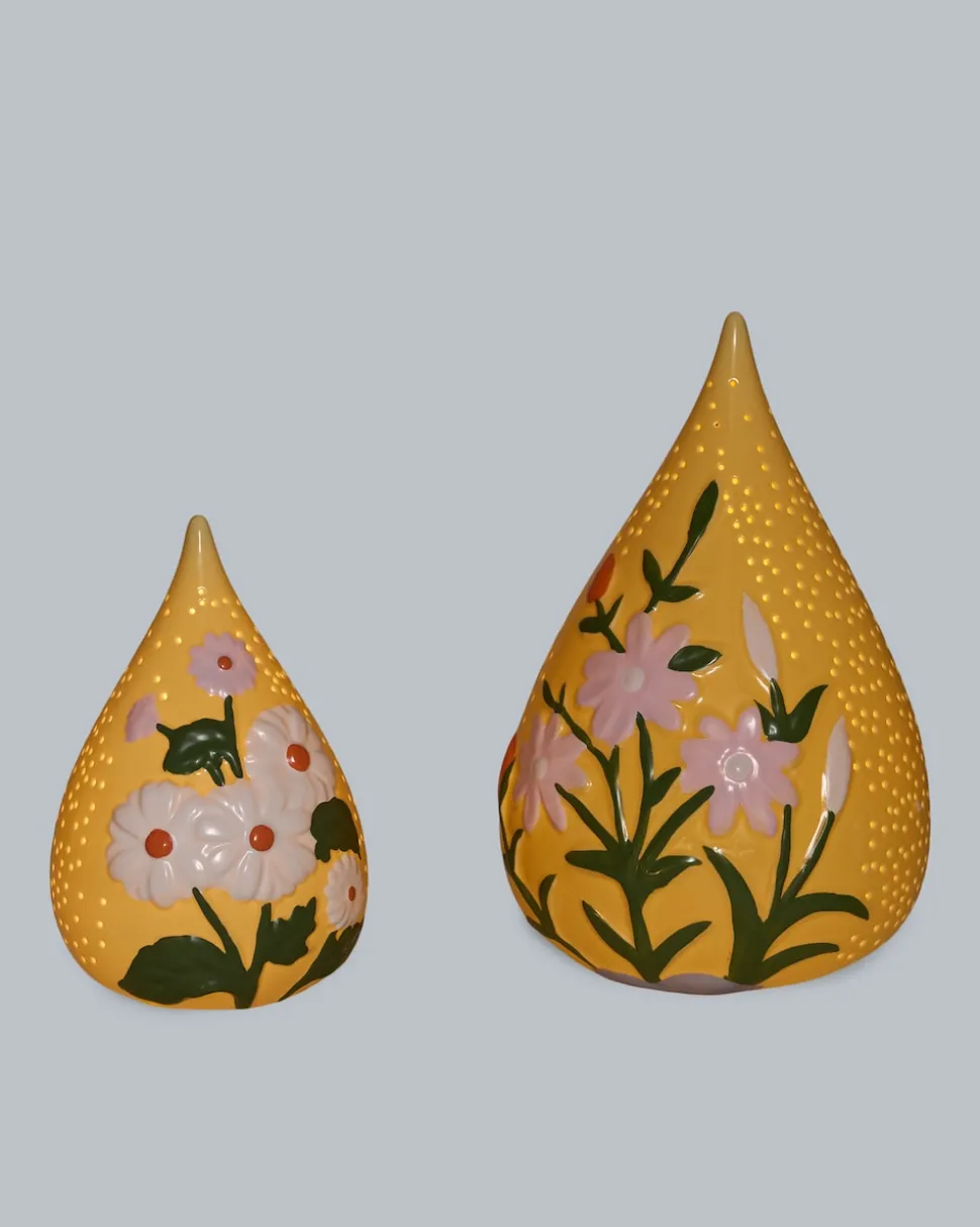 Outdoor Tropfen "Blütendesign" 2er-Set