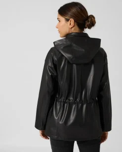 Parka aus Lederimitat