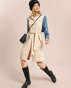 Parka mit Denim Details