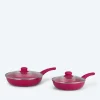 Pfanne + Glasdeckel, 2tlg.