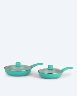Pfanne + Glasdeckel, 2tlg.