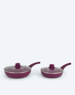 Pfanne + Glasdeckel, 2tlg.
