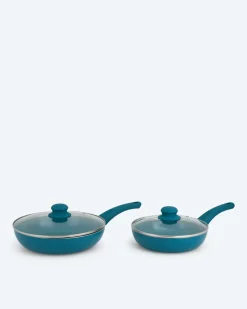 Pfanne + Glasdeckel, 2tlg.