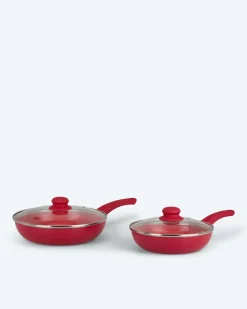 Pfanne + Glasdeckel, 2tlg.