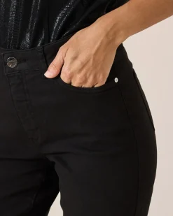 5-Pocket-Jeans mit Strassverzierung