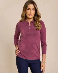 Polo-Pullover Cashmere Feeling