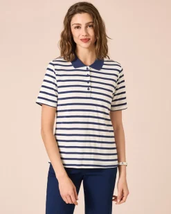 Poloshirt mit Streifen