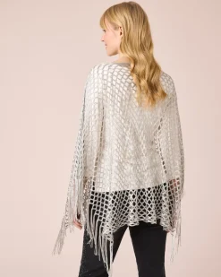 Poncho mit Fransen