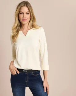 Ponte Shirt mit 3/4 Arm