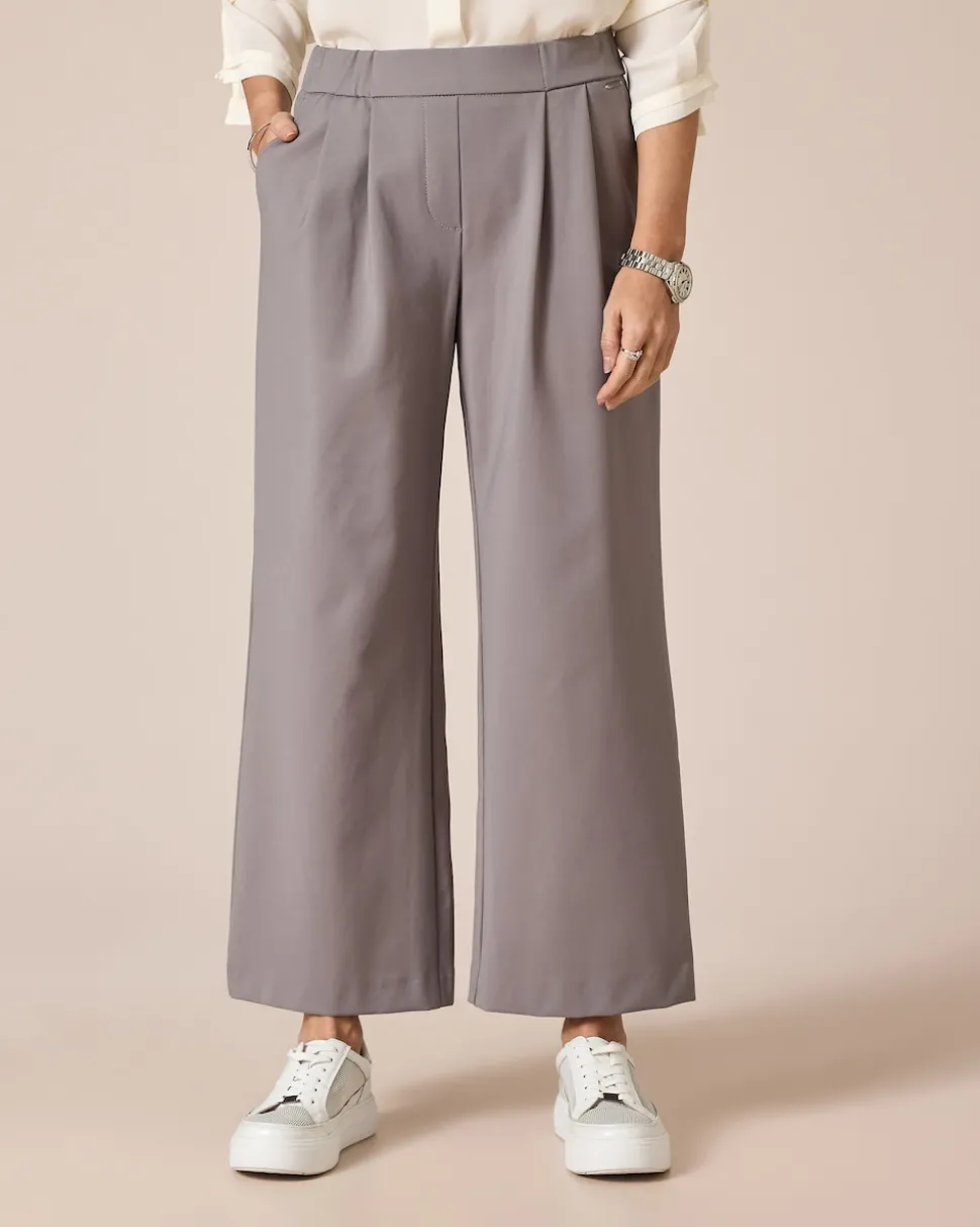 Power Stretch Bundfaltenhose