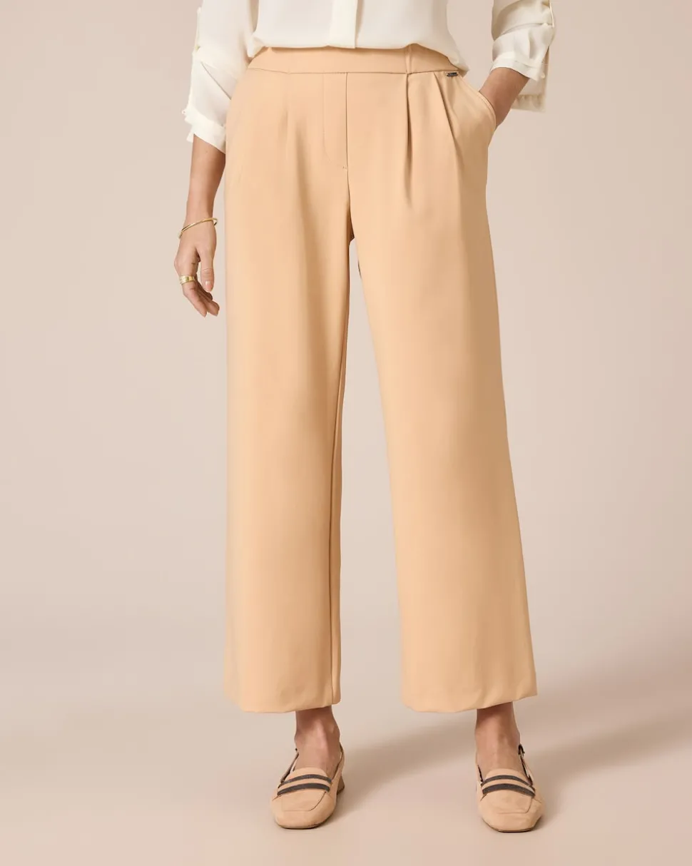 Power Stretch Bundfaltenhose