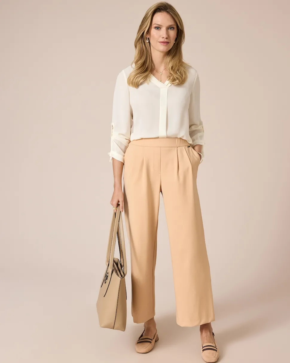 Power Stretch Bundfaltenhose