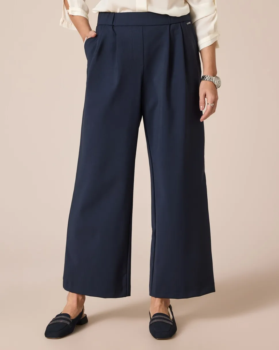 Power Stretch Bundfaltenhose