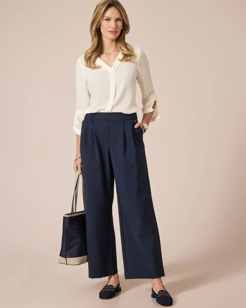Power Stretch Bundfaltenhose