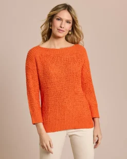 Pullover aus Bändchen-Garn