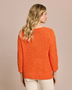 Pullover aus Bändchen-Garn