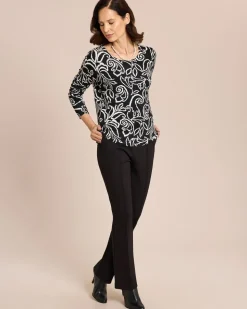 Pullover Bicolor mit Steinchen