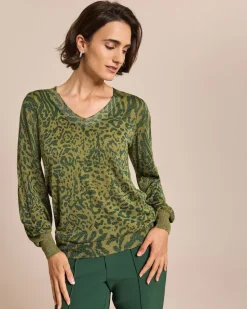 Pullover, Leo mit Glanzgarn
