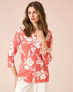 Pullover mit Animal- und Blumendruck
