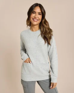 Pullover mit aufgesetzten Taschen