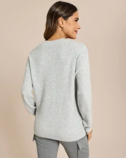 Pullover mit aufgesetzten Taschen