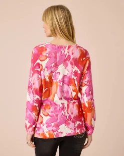 Pullover mit Batik-Print