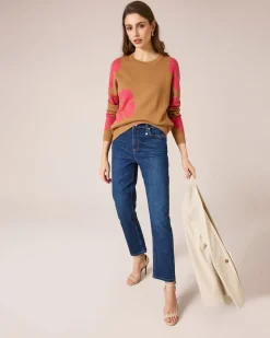 Pullover mit Blumen-Jacquard